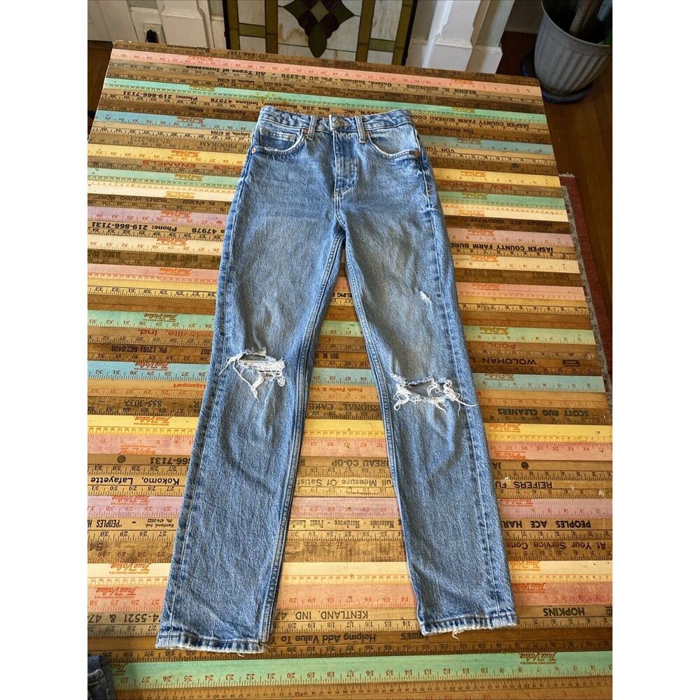 ZARA Pac Sun Women's 24 00 High Rise Jegging Distressed Lot of 2 Jeans Denim - Picture 11 of 14